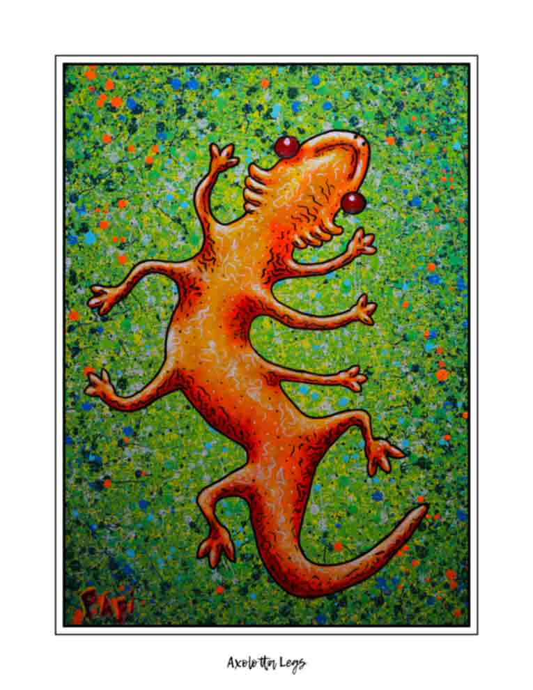 Axolotta Legs *painted version* (signed print)