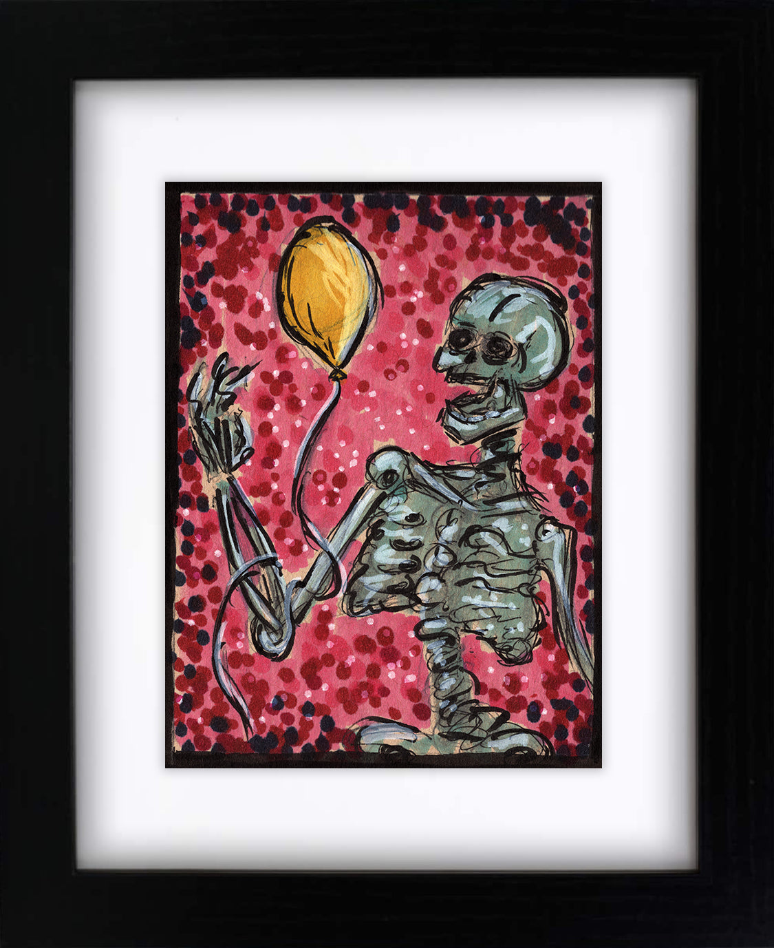 Old Bones and Balloons (framed original)