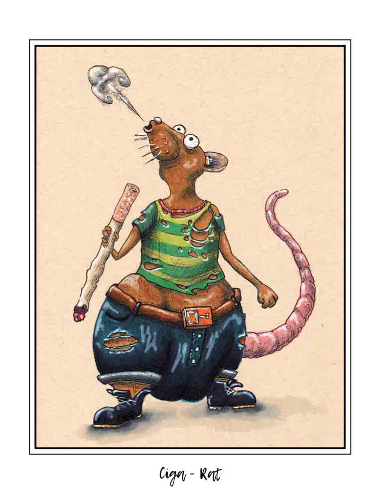 Ciga-Rat (signed print)