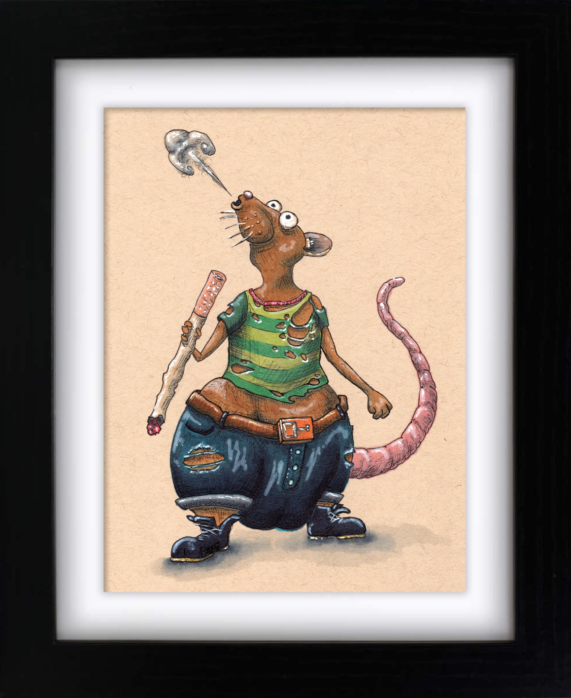 Ciga-rat (framed original)
