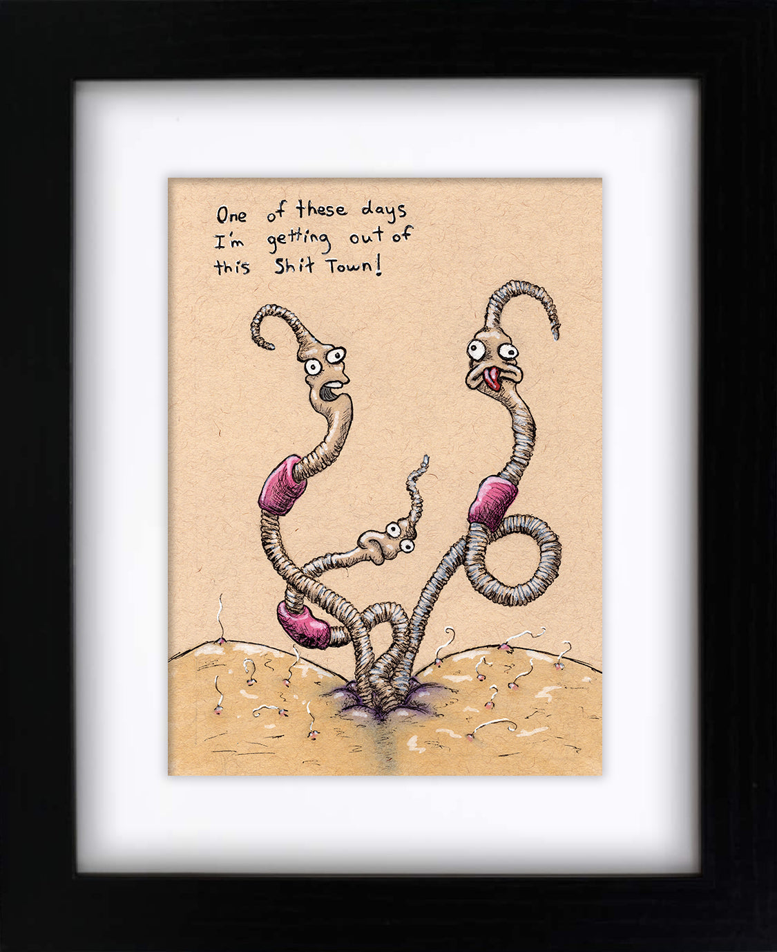 Shit Town (framed original)