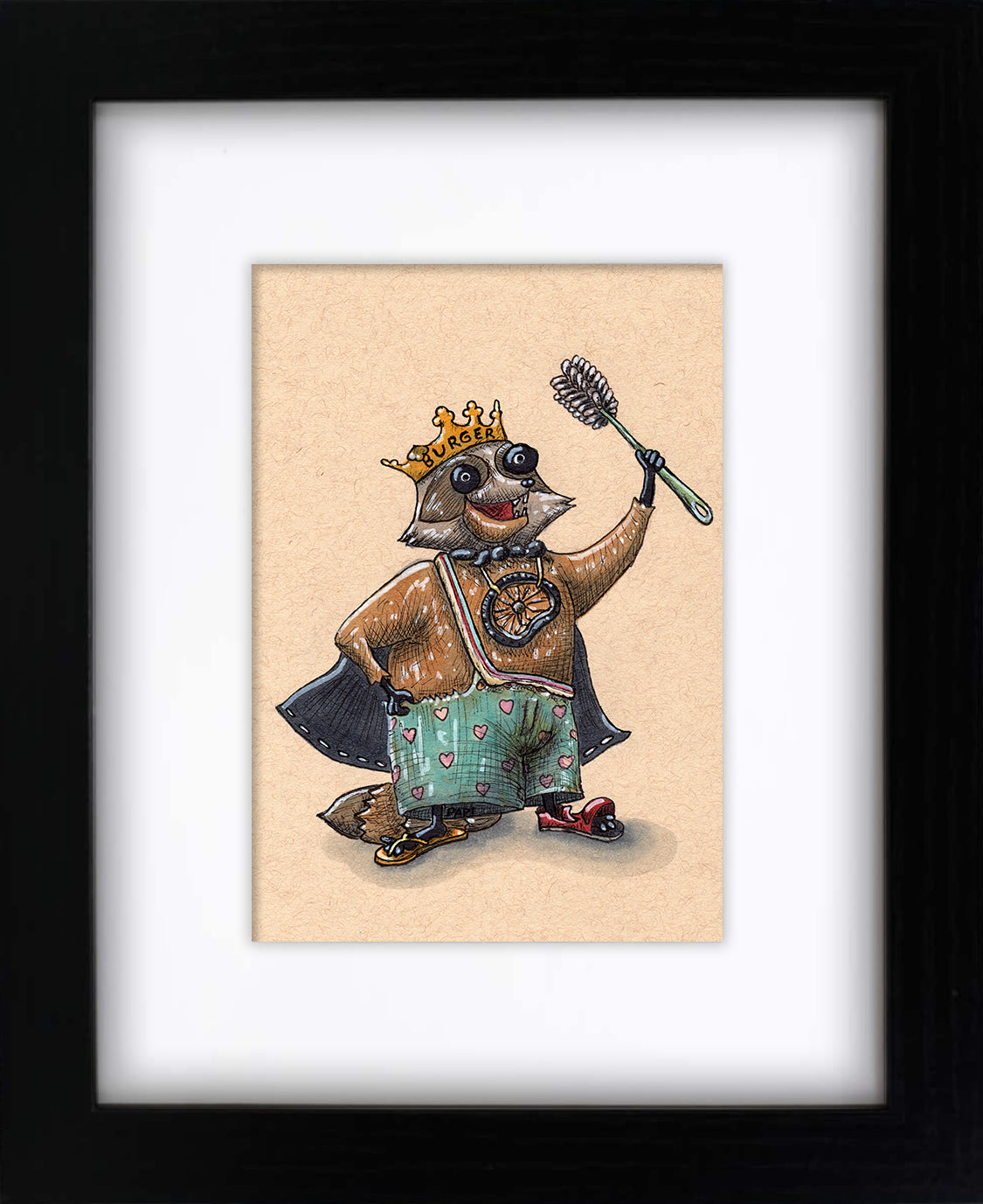 Trash King (framed original)