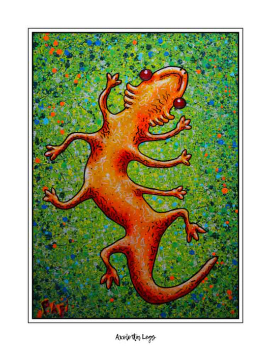 Axolotta Legs *painted version* (signed print)