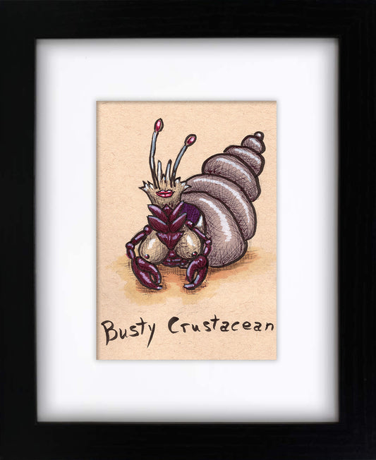 Bust Crustacean (framed original)