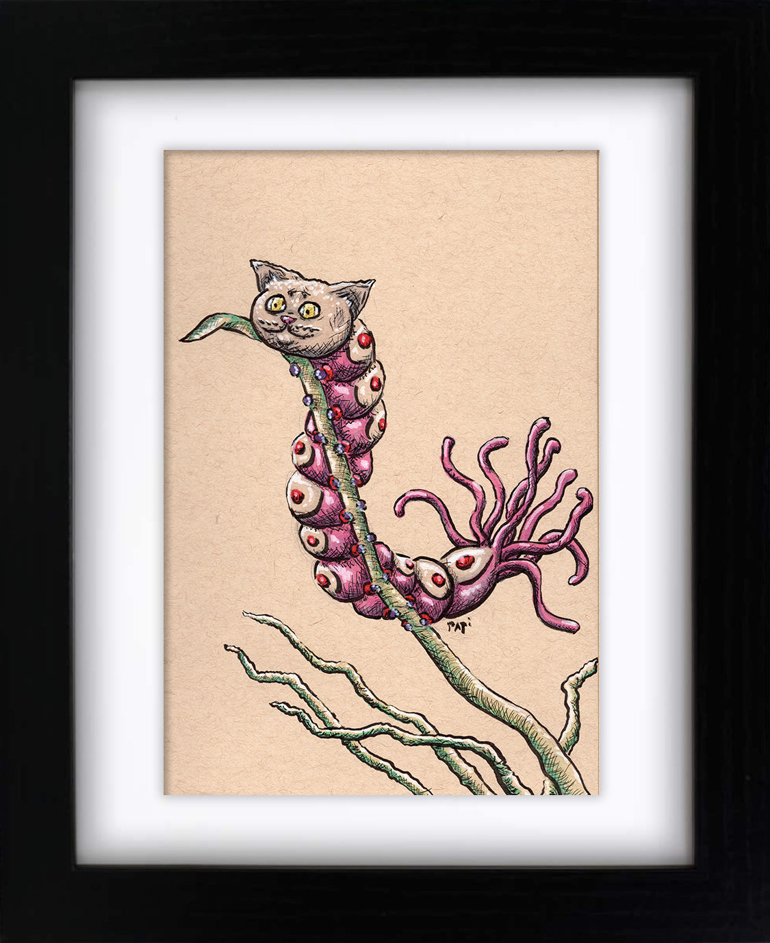 Cat-O-Nine-Tails-Apiller (framed original)