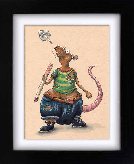 Ciga-rat (framed original)