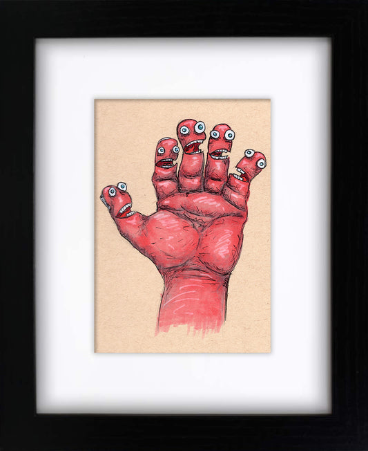 Cross Fingers (framed original)