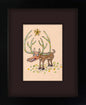 Dear with the Opal Antlers (framed original)