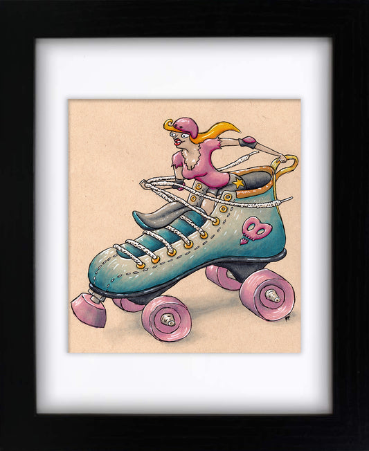 Derby Girl (framed original)