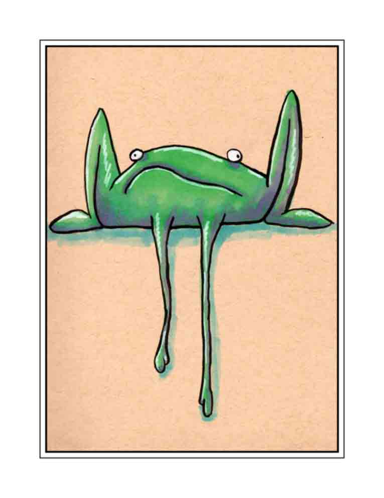 Droopy Frog (signed print)