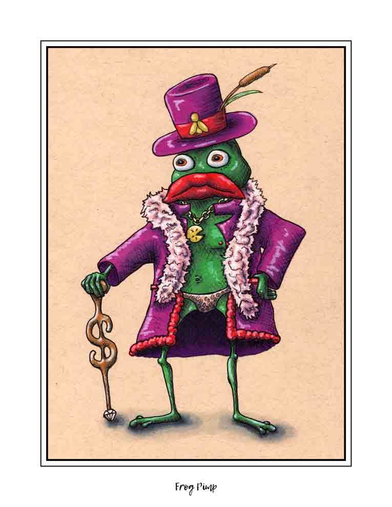 Frog Pimp (signed print)
