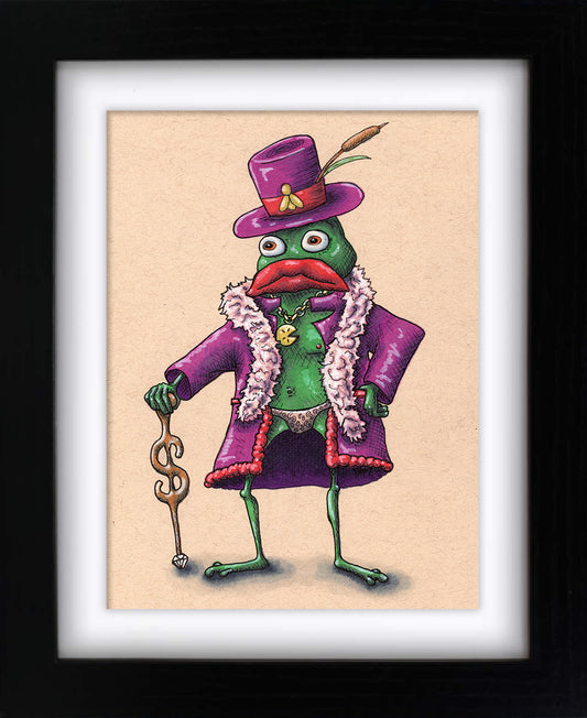 Frog Pimp (framed original)