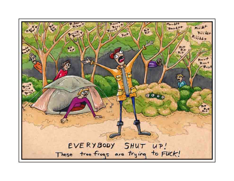 These Frogs are Trying to Fuck (signed print)