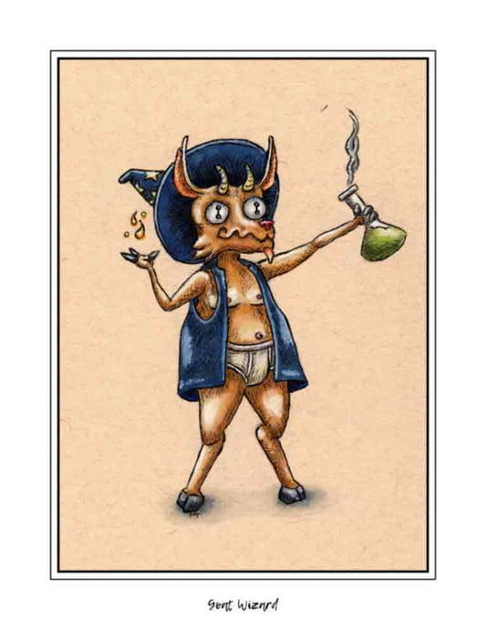 Goat Wizard (signed print)