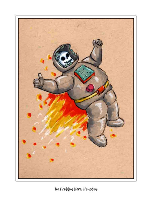 Happy Dead Astronaut (signed print)