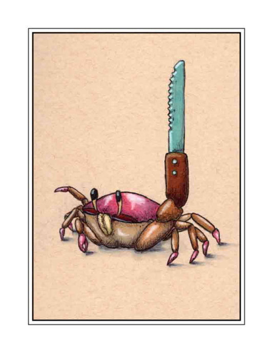 Knife Crab (signed print)