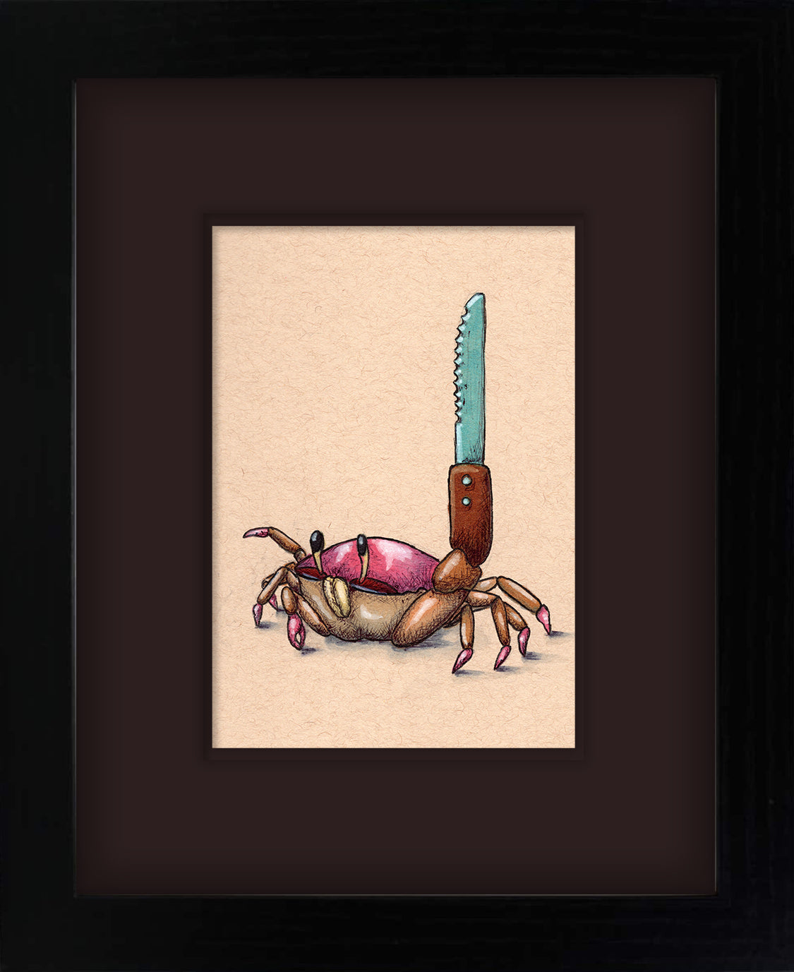 Knife Crab (framed original)