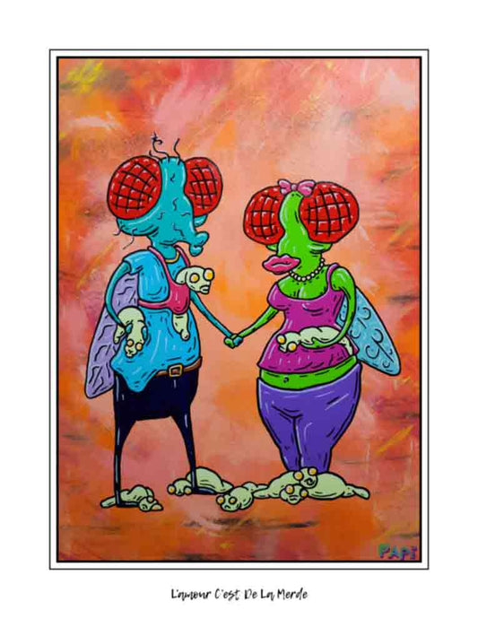 L'amour C'est De La Merde *Love is Shit* (signed print)