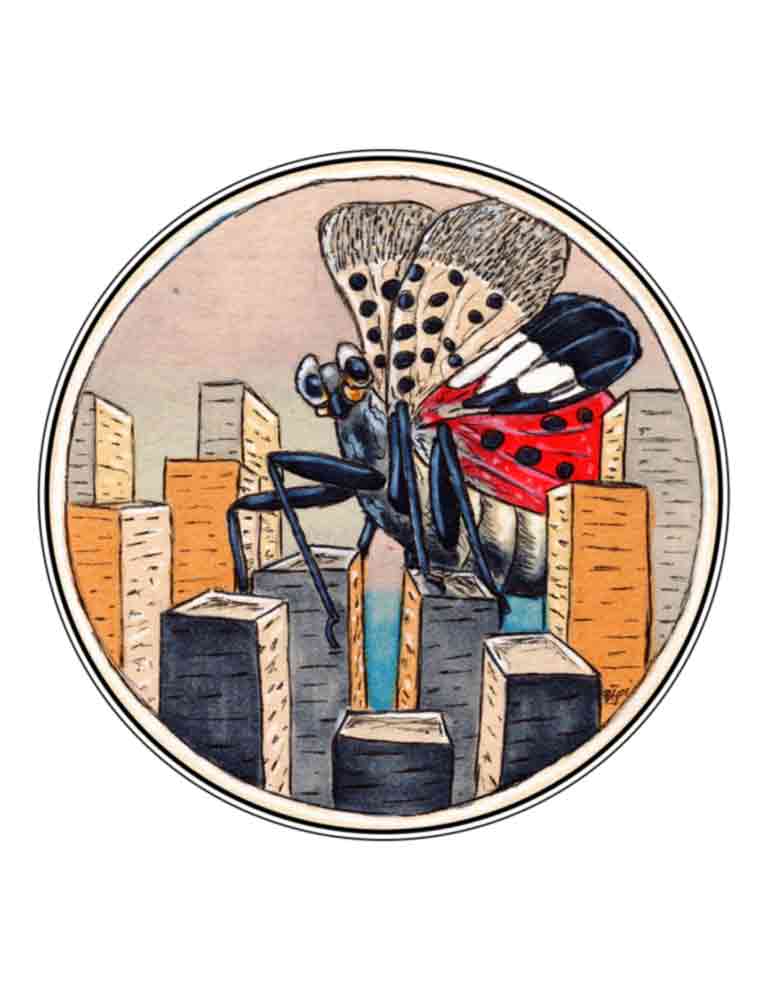 Lantern Fly Invasion (signed print)