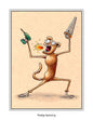 Monkey Carpentry (signed print)