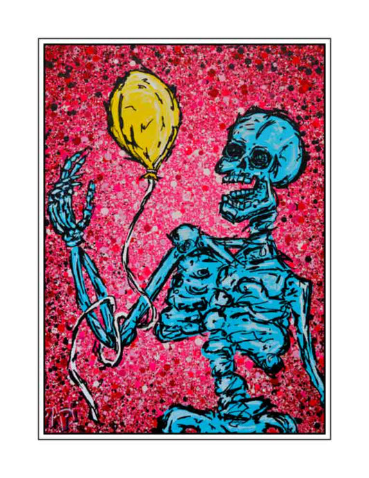 Old Bones and Balloons *painted version* (signed print)