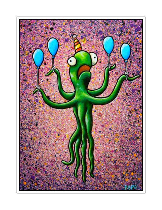 Party Squid (signed print)