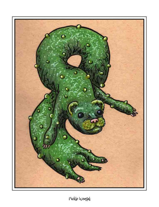 Pickle Weasel (signed print)