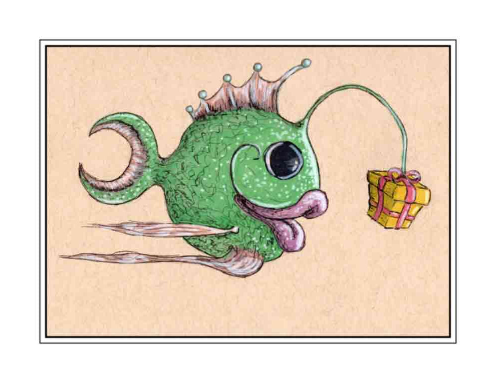 Present From the Deep *ink version* (signed print)