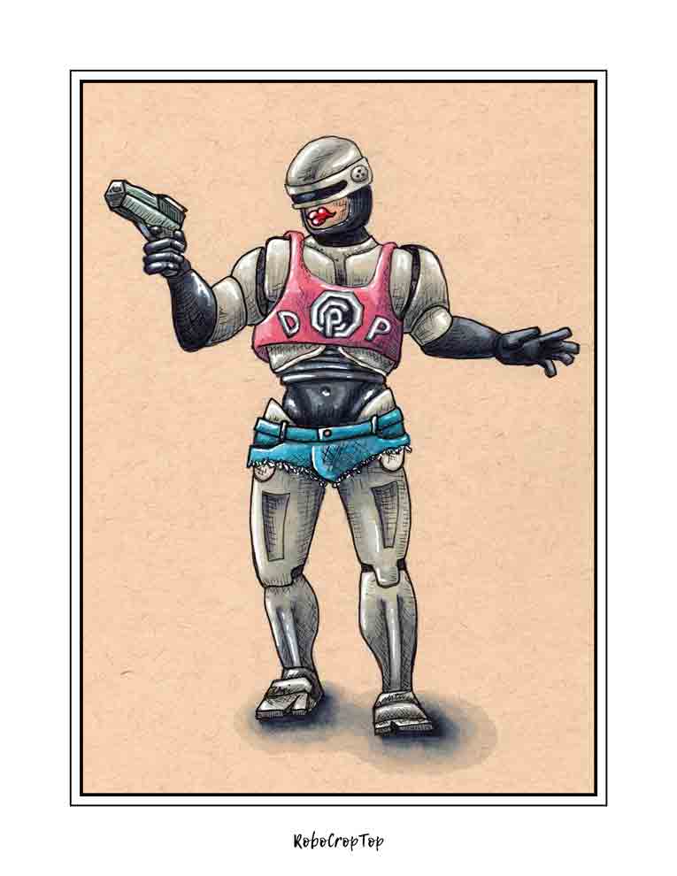 RoboCropTop (signed print)