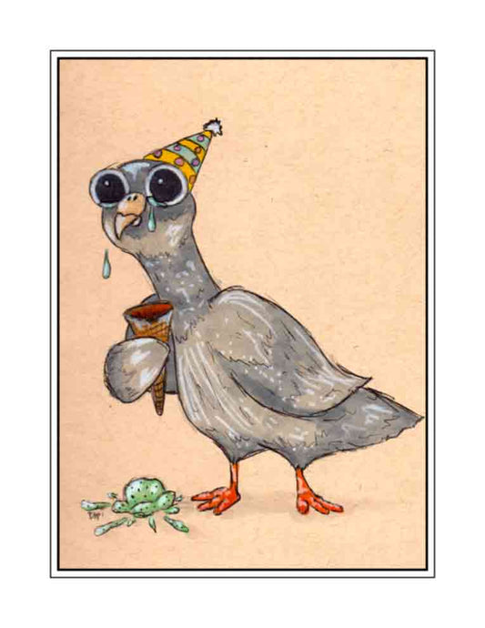Sad Pigeon (signed print)