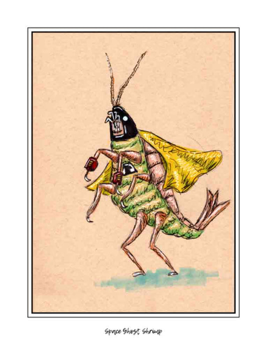 Space Ghost Shrimp (signed print)