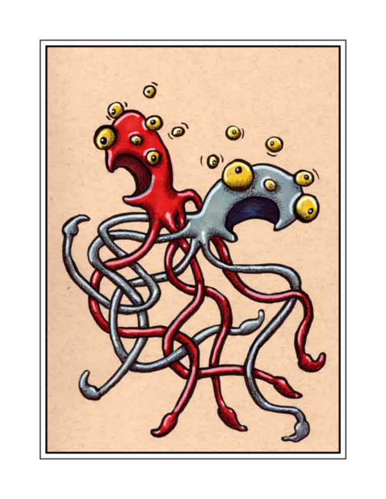 Squid Knot (signed print)