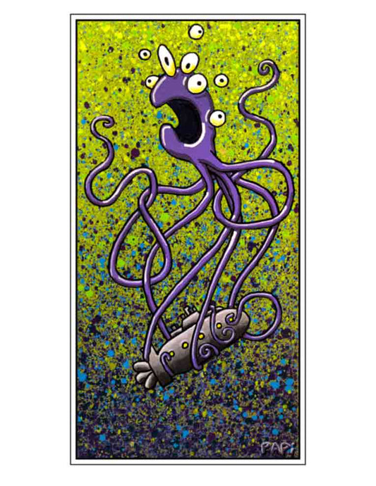 Squid Submarine (signed print)