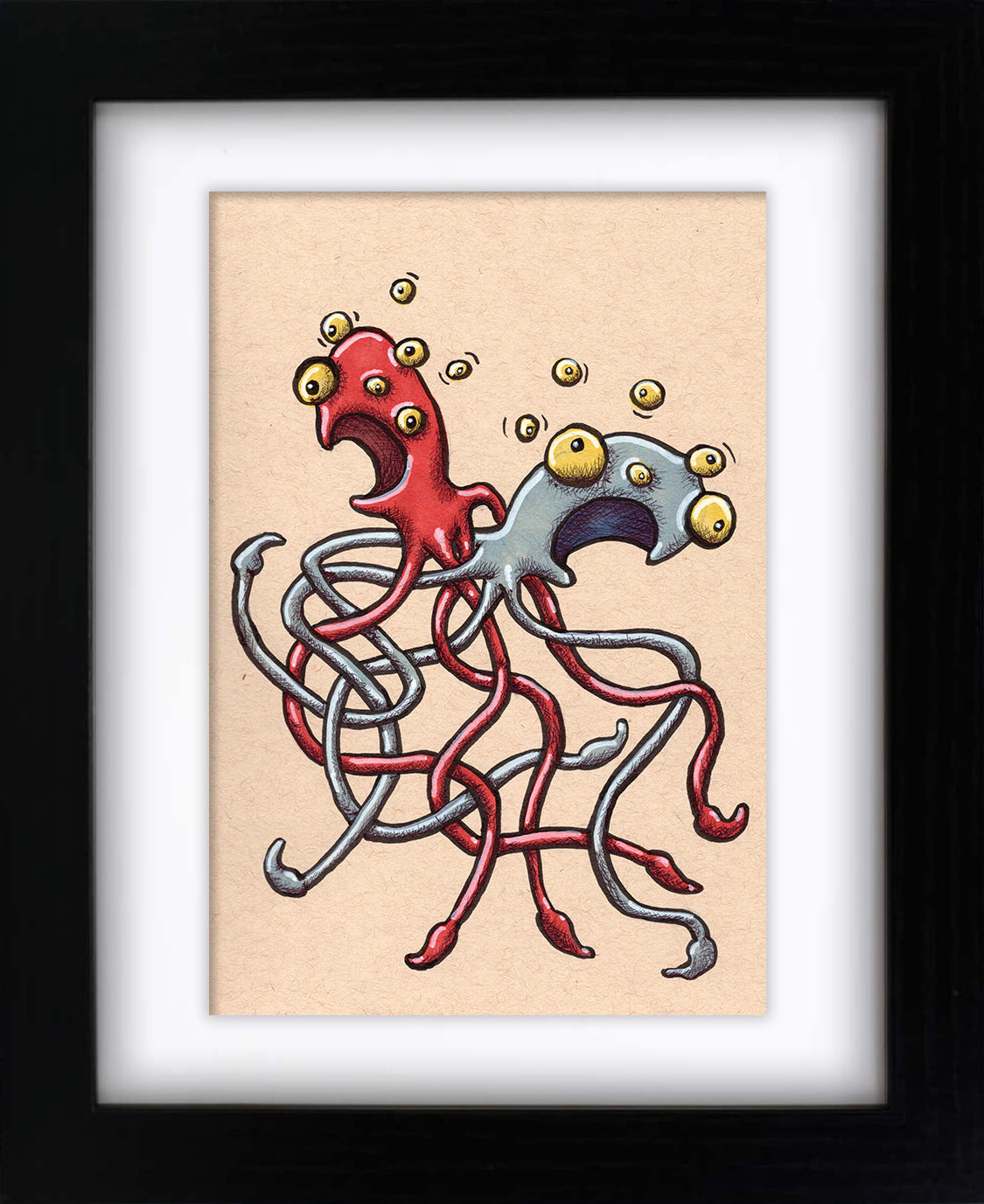 Squid Knot (framed original)