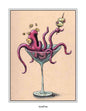 Squidtini (signed print)