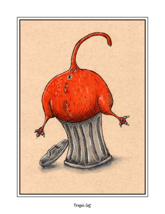 Trash Cat (signed print)
