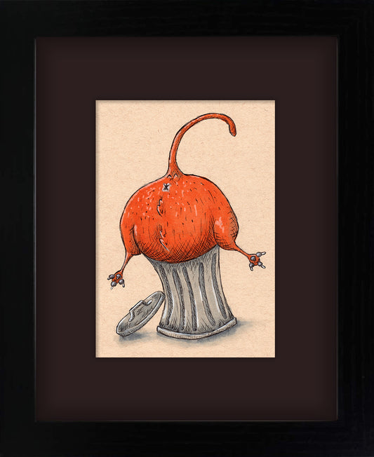 Trash Cat (framed original)