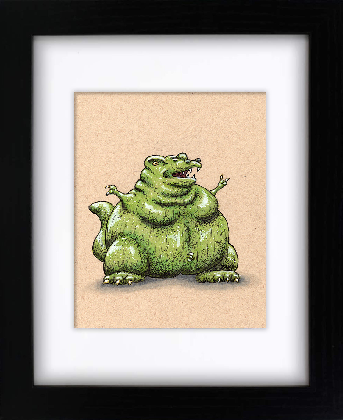 Voluminous Rex (framed original)